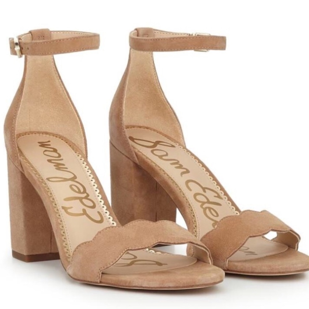Sam Edelman Odila Scalloped block heel NWT